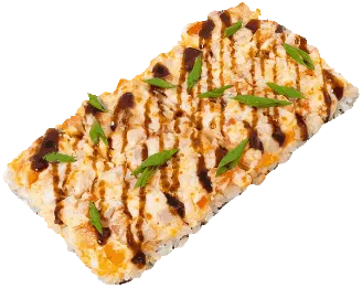 Суши-пицца с беконом